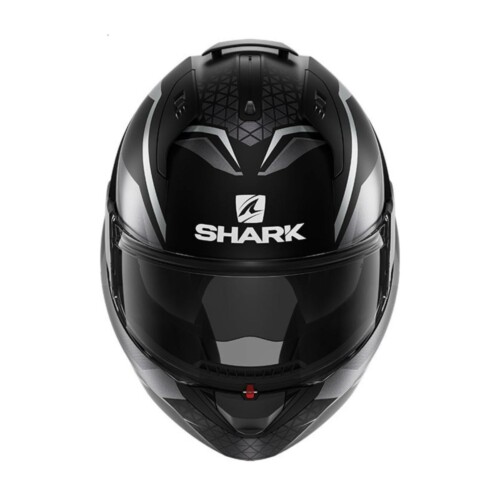 casco moto modulare SHARK EVO-ES yari mat antracite giallo